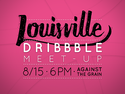 Louisville Dribbble Meet-up beer design dribbble louisville meet up vector