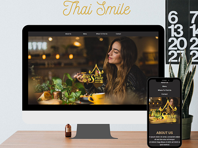 Thailand restaurant landing page design landing page ui ux web web design website