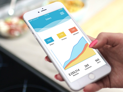 Sales Report app iphone sales sketch ui