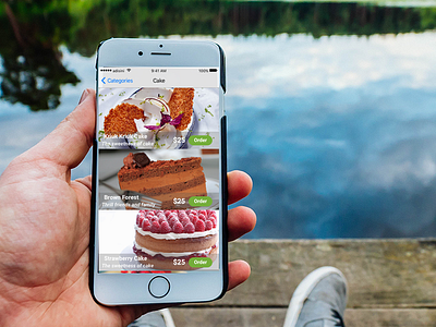 Daily UI Challenge #1 Cake Shop app challenge iphone mobile shop online shop shop sketch app ui user interface