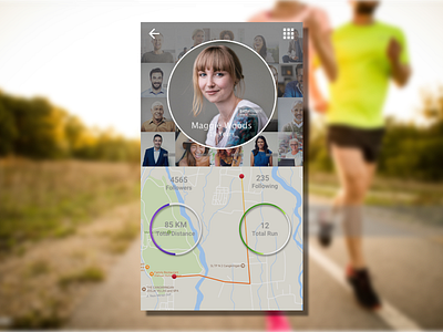 Daily UI Challenge #3 Run app challenge iphone profile run running tracker sketch app tracker ui user interface