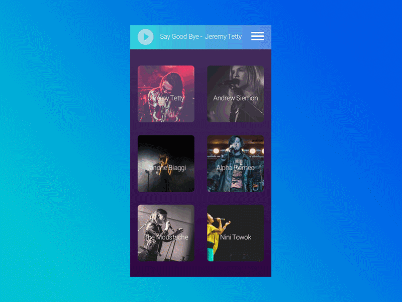 Daily UI Challenge #5 Music Player app challenge iphone music music player playlist sketch app ui user interface