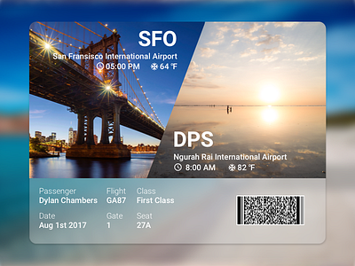 Daily UI Challenge #11 Flight Boarding App