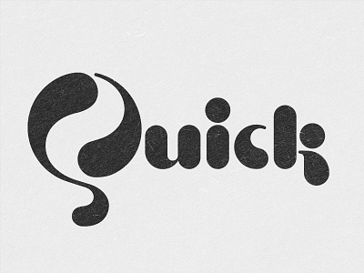 Restyling of old Quick logo adidas art direction artist artwork branding curl design design art dutch graphicdesign hiro hein logo nike quick quick sketch revision sports typography