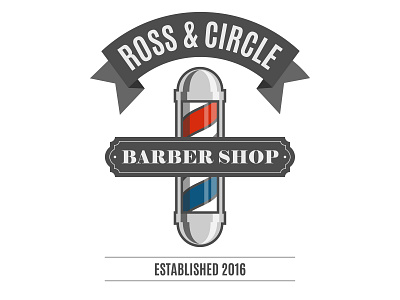 Barber Shop Logo branding design flat illustration illustrator logo vector