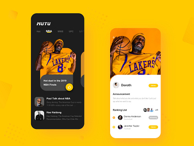 App-Basketball-Nba Finals app design icon ios iphone x ui ux