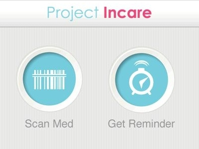 InCare Phone App Main mobile ui ux
