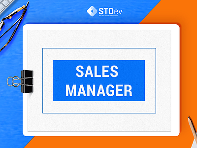 Job Poster: Sales Manager job poster mockup poster sales sales manager