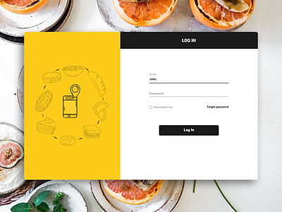 Foodna - App Management Dashboard food food delivery food delivery app illustration linear icons loginpage material design ui design ux design website design