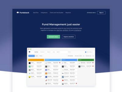 Fundstack Landing Page