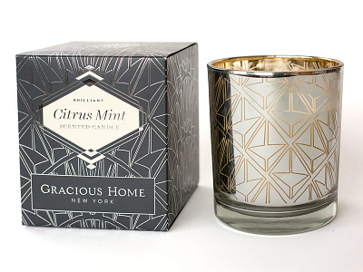 Gracious Home Scented Candles brand design cpg graphic design logo design packaging design product design