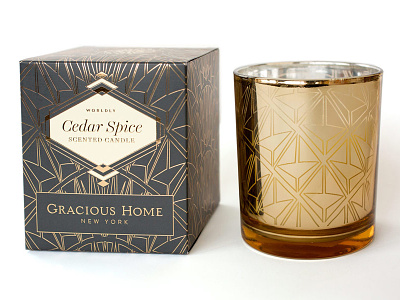 Gracious Home Scented Candles brand design cpg graphic design logo design packaging design