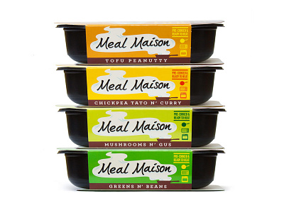 Meal Maison (Side View) brand design cpg food packaging design graphic design logo design packaging design