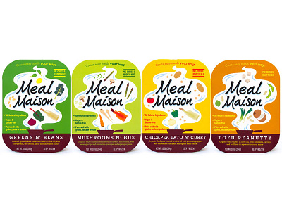 Meal Maison brand design cpg food packaging design graphic design illustration logo design packaging design