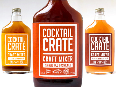 Cocktail Crate brand design cpg food packaging design graphic design label design packaging design