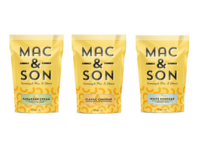 Mac & Son brand design cpg food packaging design graphic design logo design packaging design