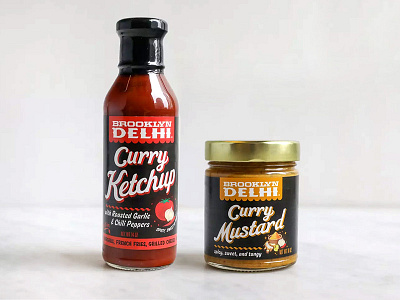 Brooklyn Delhi Curry Ketchup & Curry Mustard