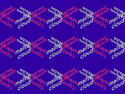 Mailto:cloud Conference 2019 ☁️ animation animation design cloud cloudy typographic