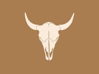Bison Skull bison buffalo distressed illustration nature retro skull