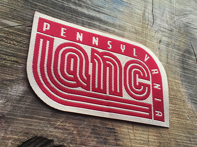 LANC, PA Patch badge iron on lancaster logo patch pennsylvania