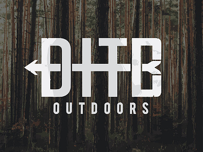 DITB Outdoors arrow camping ditb fishing hunting logo monogram nature outdoors
