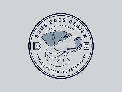 DDD 2019 Brand Intro badge brand circle design dog dog illustration icon illustration logo