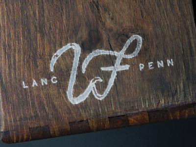 Wade's Forge Stamp brand craftsman elegant icon illustration lancaster logo mock up monogram nature rustic wf wood