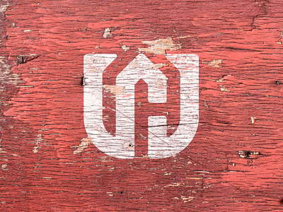 W + H + House Monogram badge brand carpenter carpentry icon logo minimal monogram renovation thick lines w wh wood wood background