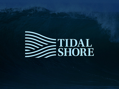 Tidal Shore Logo branding icon logo minimal nature ocean thick lines tide water waves