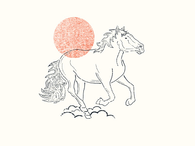 Horse Process Illustration