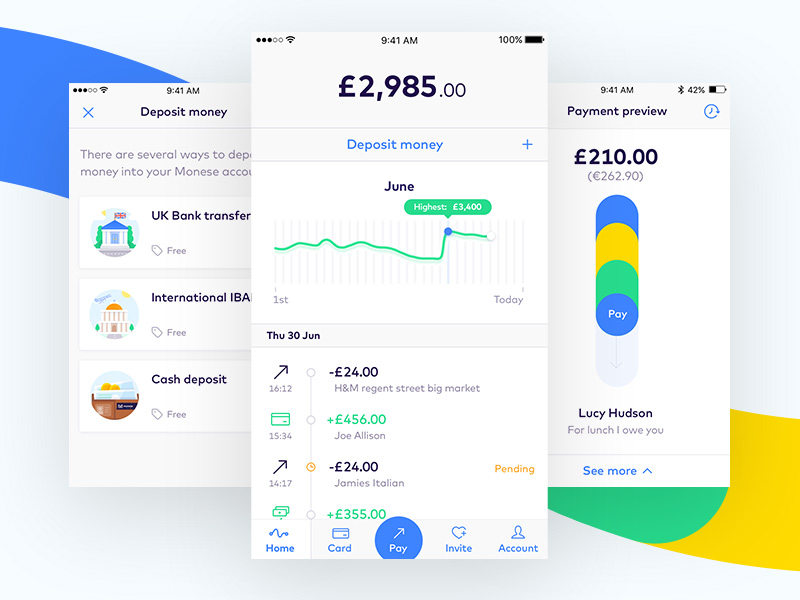 Monese IOS by Joe Allison for Monese on Dribbble