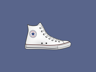 Converse Chuck Taylor Hightops all star converse footwear illustration illustrator shoes sketch trainers