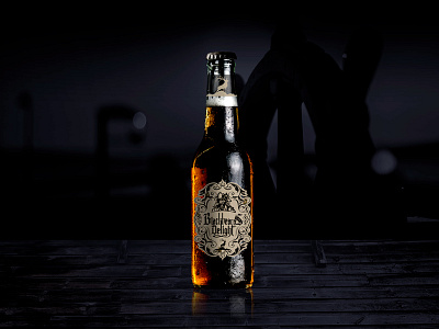 Blackbeard Dark IPA barrel branding brewery chance craft brew dark ale elk growler label pirate vintage whiskey