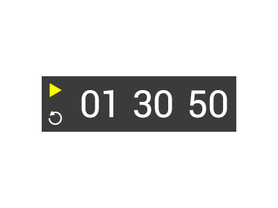 Simple Timer clean simple timer yellow hover