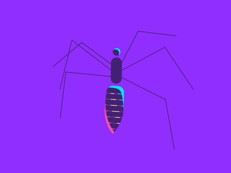Day 9 / "I" for Insect 36days i 36daysoftype 36daysoftype06 animation i iletter illustration insect motion typography typograpyanimation walkcycle