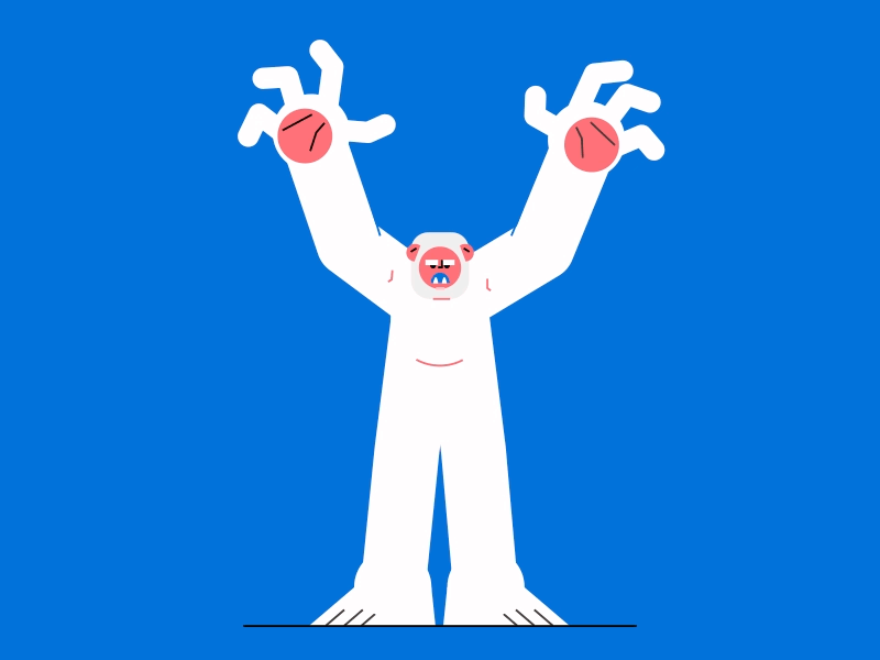 Day 25 / "Y" for Yeti 2d 36days adobe 36days y 36daysoftype 36daysoftype06 animation character animation character design contest dribbble gif illustration letter animation monster motion roar typography typography animation yeti