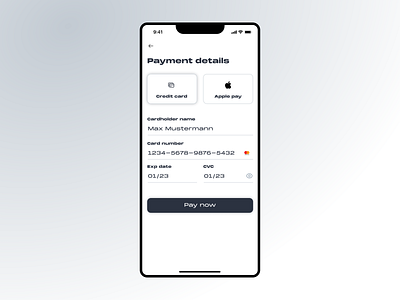 Daily UI 02 - Credit card checkout app card checkout design payment ui ux