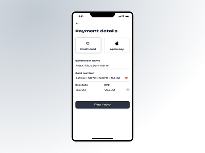 Daily UI 02 - Credit card checkout