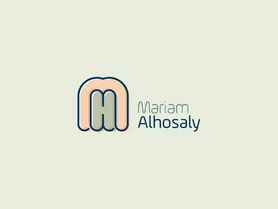 Mariam al-Hosaly colors design illustration letters logo minimal outline path