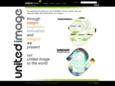 United Image Website 2014 design digital ui web