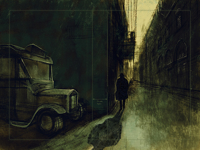 Book cover draft book illustration cover crime novel digital painting illustration noir sketch