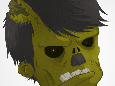 Zombie cartoon character greg gut illutration zombie