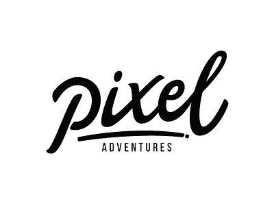 Pixel Adventures brand calligraphy lettering letters type typography