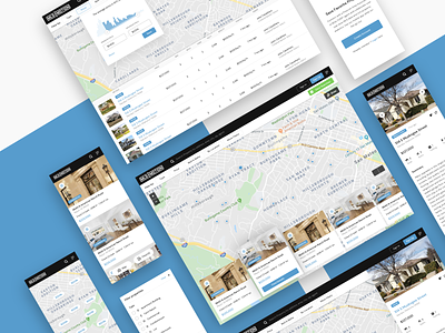 Property MLS Portal cards crm crm portal listing map property real estate responsive search search results table visual design web webdesign