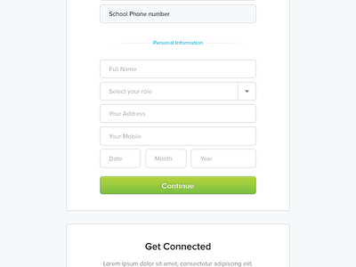 Signup Functionality Prototype login parents register school signup students