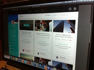 City Stories application clean post profile search stories ui user ux web website