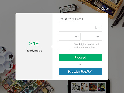 Pay background card checkout clean credit form payment paypal simple ui