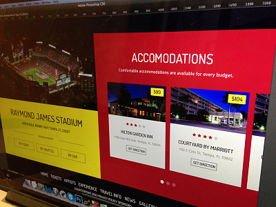 Music Festival Hotel Accomodation clean contact flat hotels interface simple ui user ux