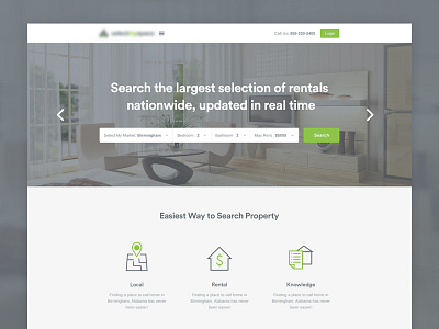 Find Apartment clean design homepage interface redesign simple ui ux website