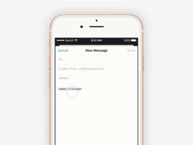 iOS Text Popover Rebound app design idea ios ui ux